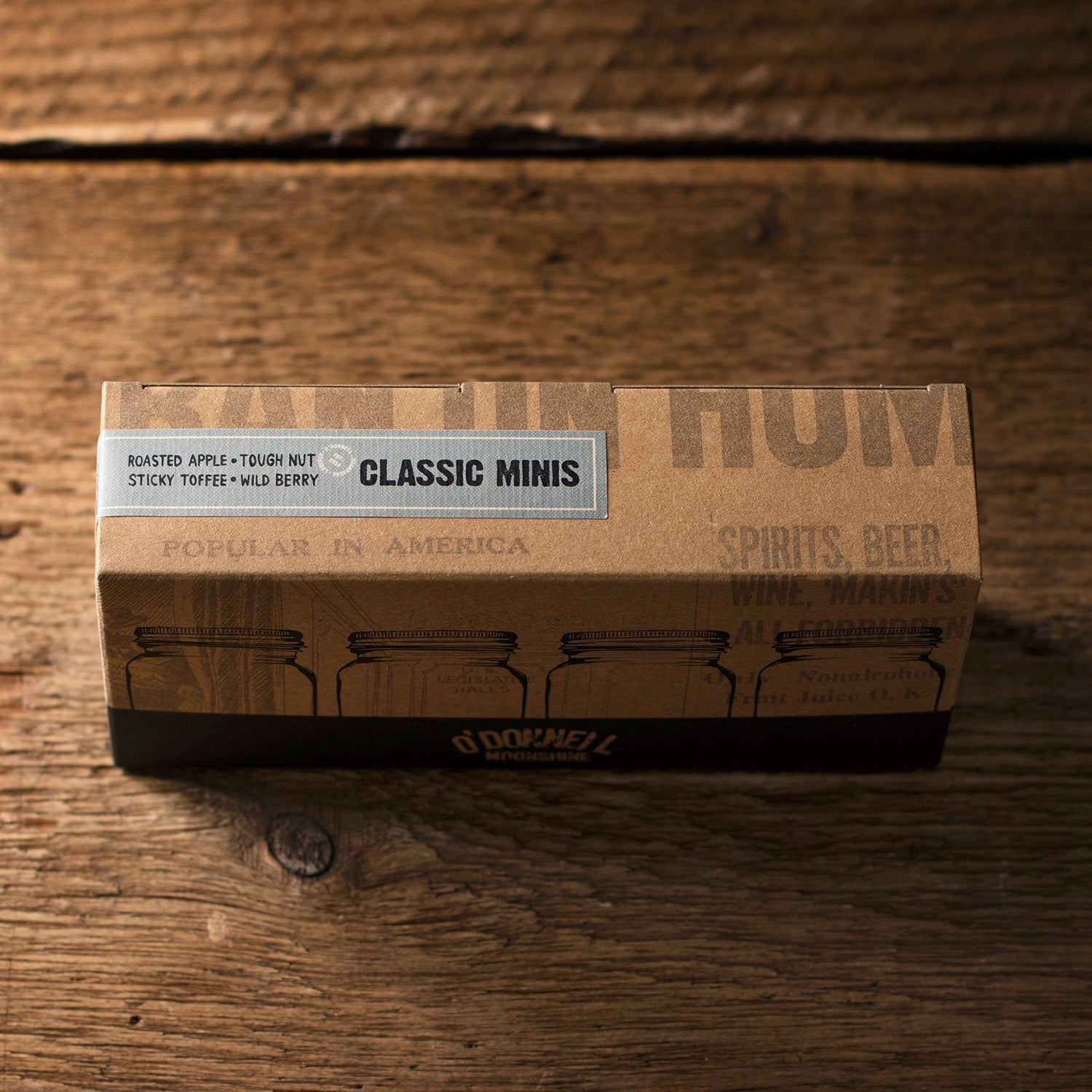 O'Donnell Moonshine classic miniset packaging from above