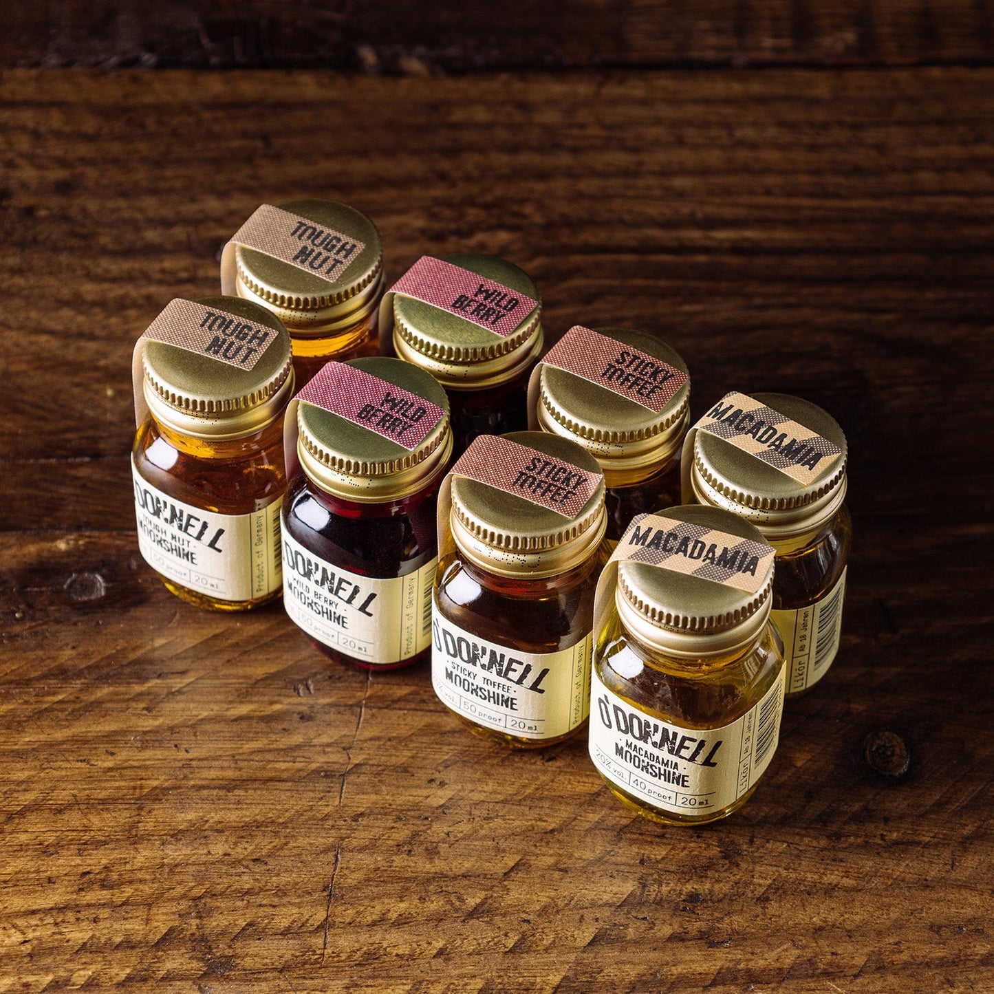 O'Donnell Moonshine 8er micro box shot from above 8 micros