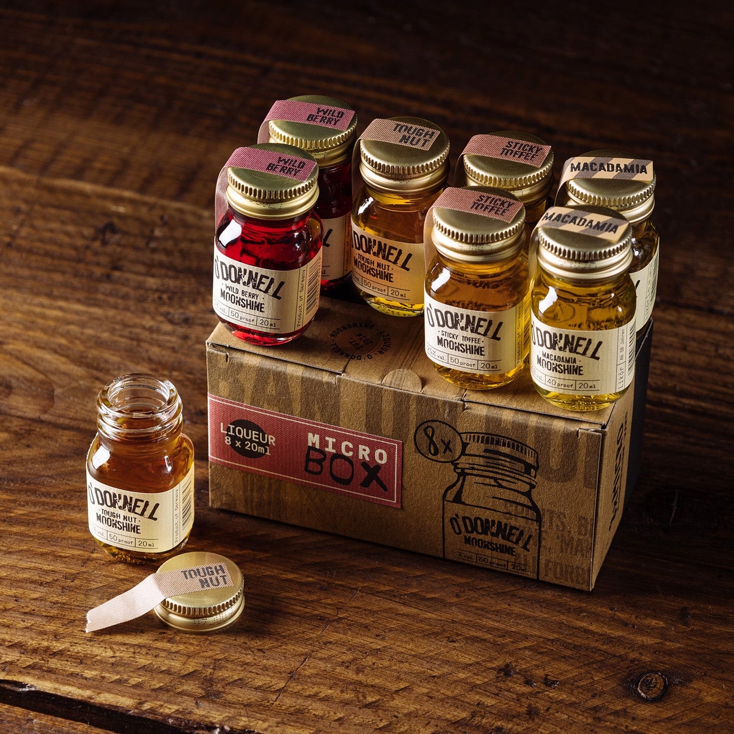 O'Donnell Moonshine 8er micro box 8 micros mixed flavours
