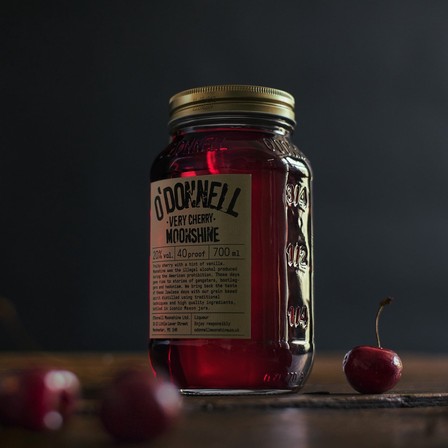Very Cherry Moonshine with cherries